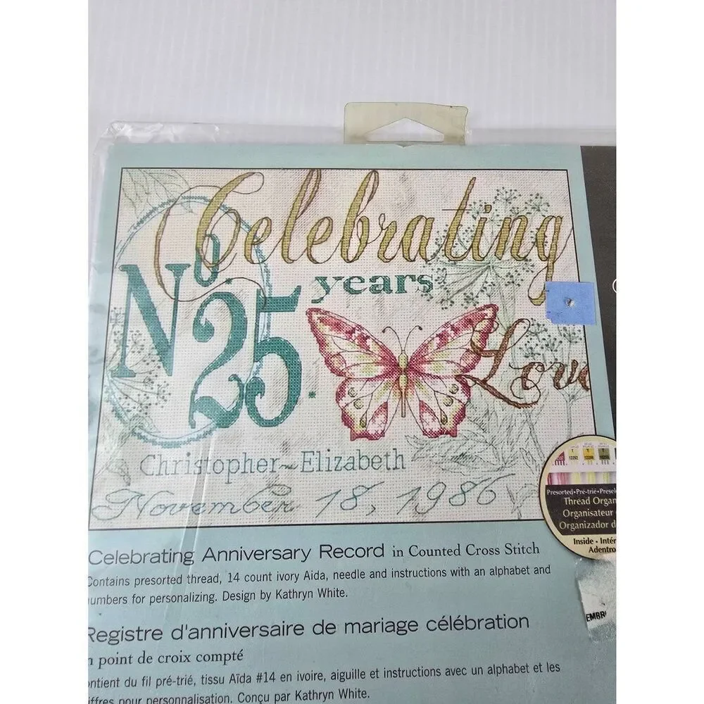 Dimensions Embroidery Kit Anniversary  New